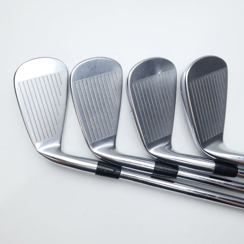 Used Mizuno MP-20 HMB Iron Set / 4 - PW / Stiff Flex