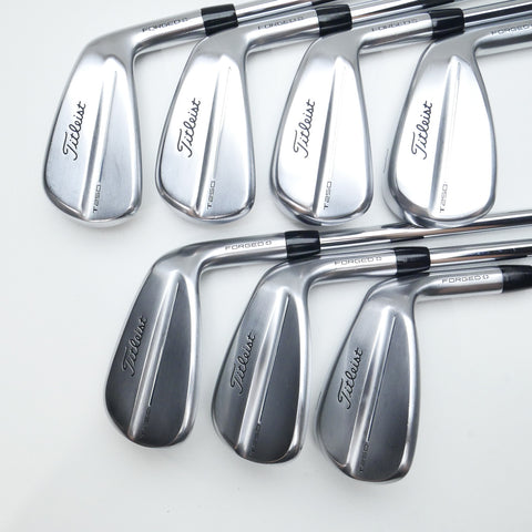 Used Titleist T250 2025 Iron Set / 5 - PW + 48° / Stiff Flex