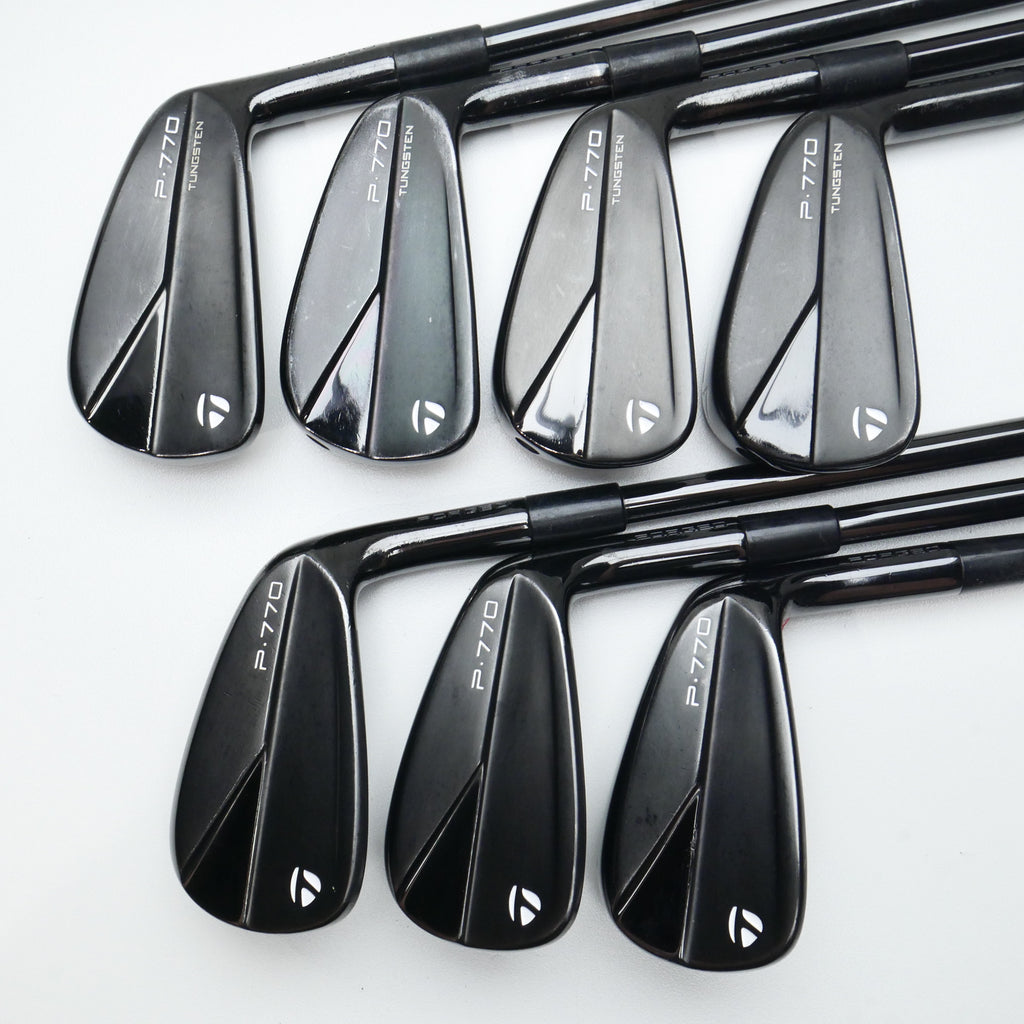 Used TaylorMade P770 2023 Black Iron Set / 4 - PW / Stiff Flex