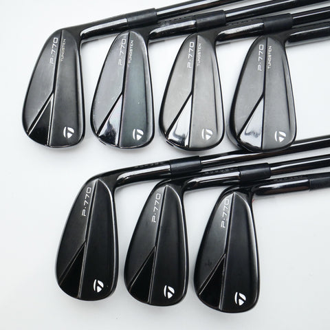 Used TaylorMade P770 2023 Black Iron Set / 4 - PW / Stiff Flex