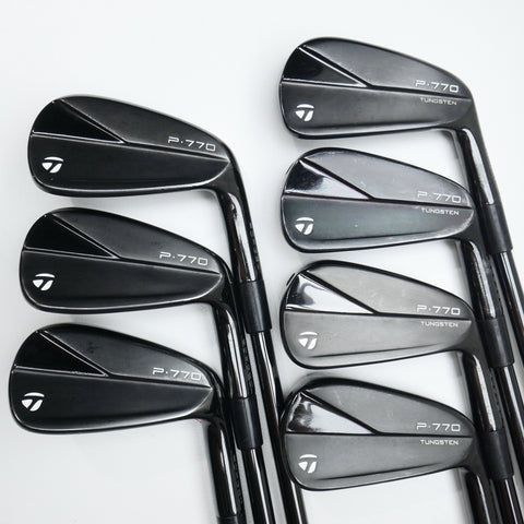 Used TaylorMade P770 2023 Black Iron Set / 4 - PW / Stiff Flex