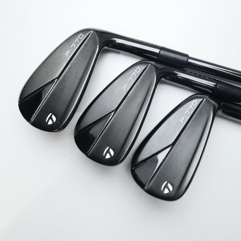 Used TaylorMade P770 2023 Black Iron Set / 4 - PW / Stiff Flex