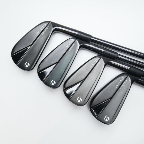 Used TaylorMade P770 2023 Black Iron Set / 4 - PW / Stiff Flex