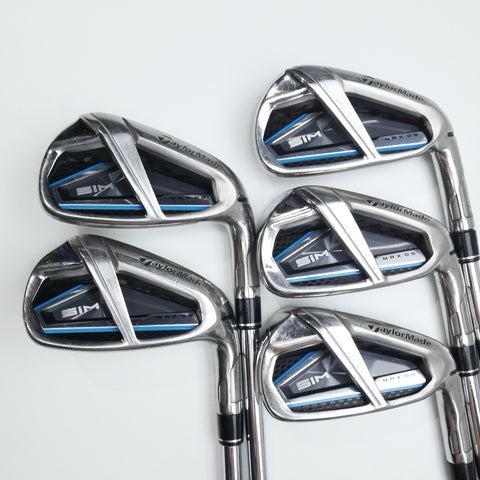 Used TaylorMade SIM Max OS Iron Set / 5 - 9 IRON / Regular Flex