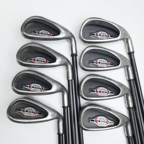 Used Callaway Big Bertha 2002 Iron Set / 4 - PW + GW / Regular Flex