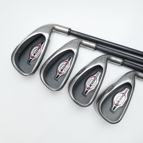 Used Callaway Big Bertha 2002 Iron Set / 4 - PW + GW / Regular Flex