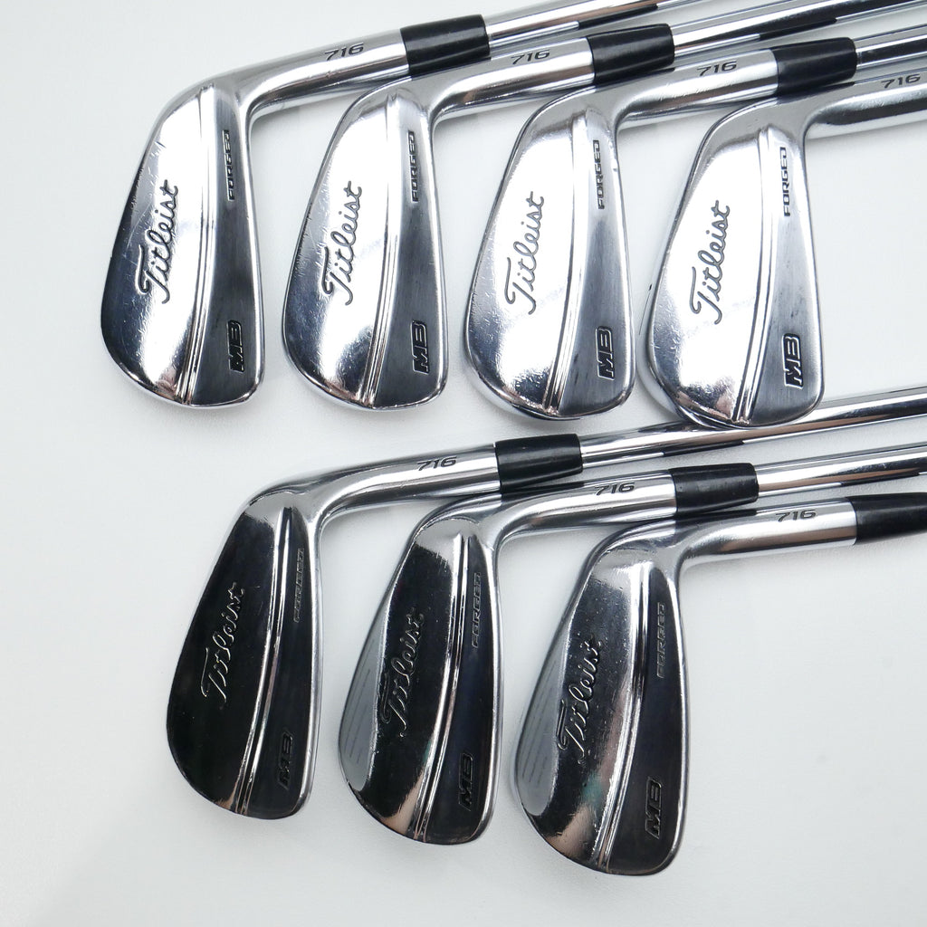 Used Titleist MB 716 Iron Set / 4 - PW / Stiff Flex