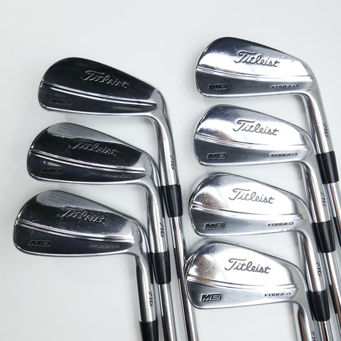 Used Titleist MB 716 Iron Set / 4 - PW / Stiff Flex