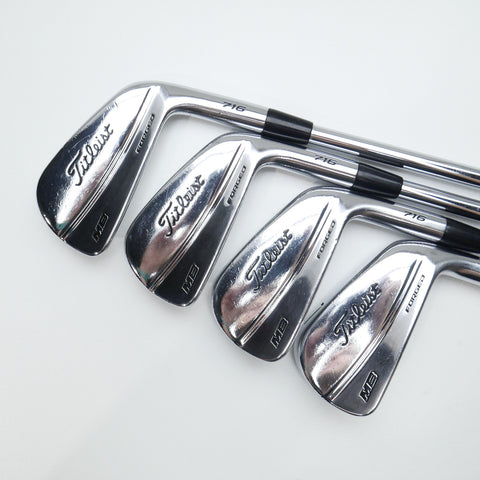 Used Titleist MB 716 Iron Set / 4 - PW / Stiff Flex