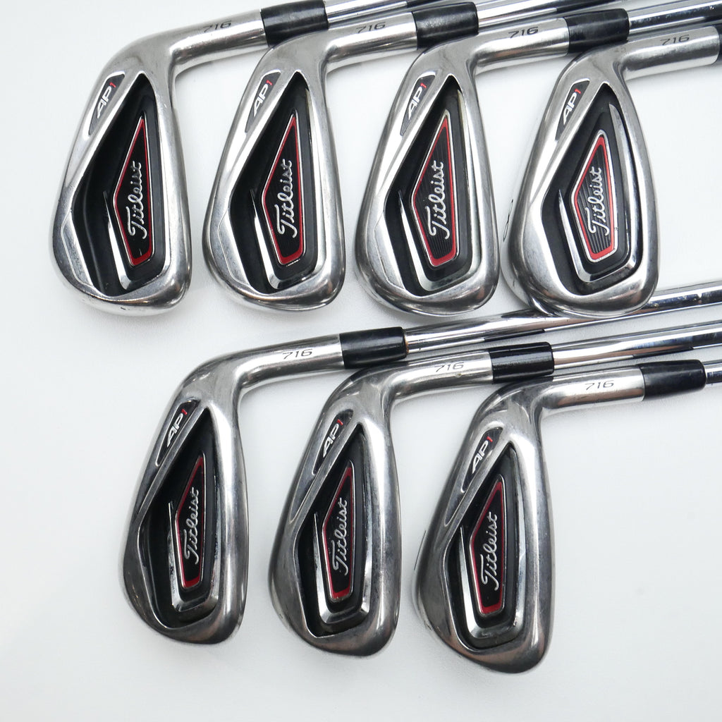 Used Titleist AP1 716 Iron Set / 5 - PW + AW / Stiff Flex
