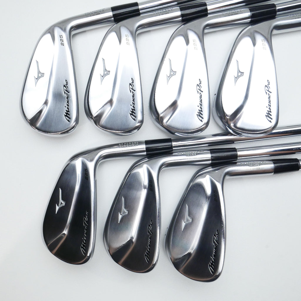 Used Mizuno Pro 225 HMB Iron Set / 4 - PW / Regular Flex
