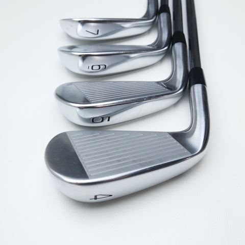 Used Mizuno Pro 225 HMB Iron Set / 4 - PW / Regular Flex