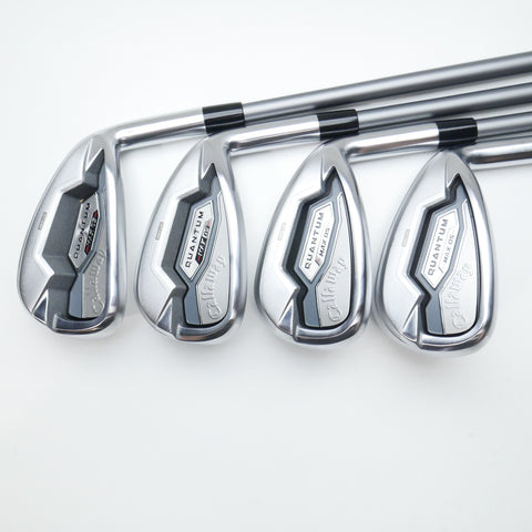 Used Callaway Quantum Max OS Iron Set / 7 - PW / Regular Flex