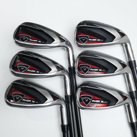 Used Callaway Razr X HL Iron Set / 6 - PW + AW / A Flex