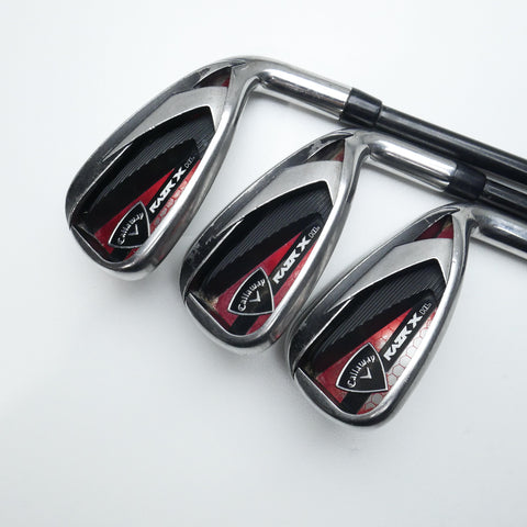 Used Callaway Razr X HL Iron Set / 6 - PW + AW / A Flex
