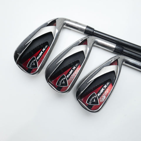 Used Callaway Razr X HL Iron Set / 6 - PW + AW / A Flex