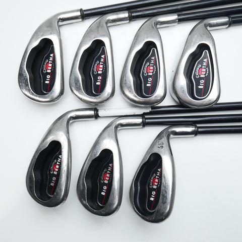 Used Callaway Big Bertha 2002 Iron Set / 4 - SW / Regular Flex