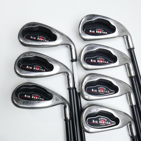 Used Callaway Big Bertha 2002 Iron Set / 4 - SW / Regular Flex