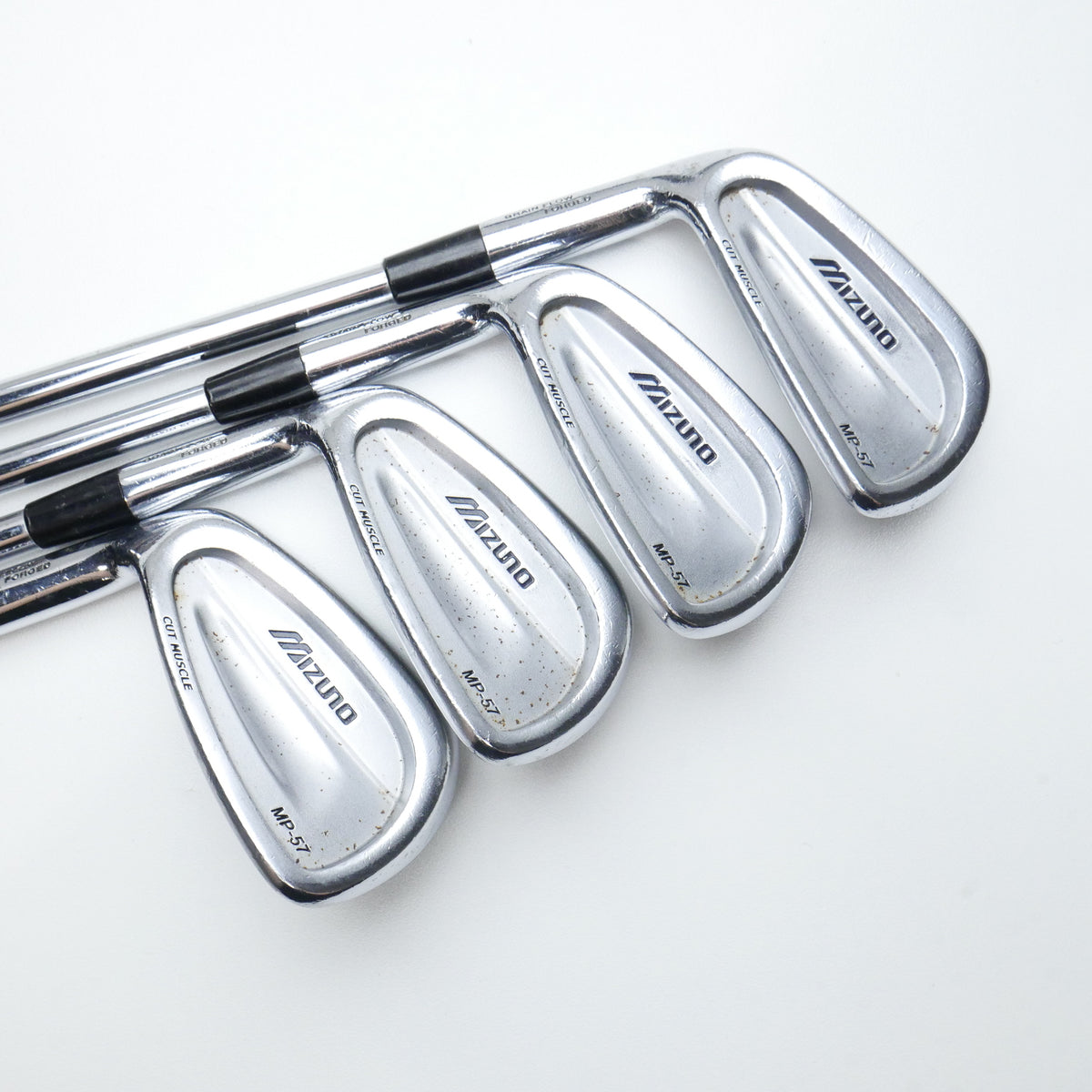 Used Mizuno MP-57 Iron Set / 3 - PW / Regular Flex / Left-Handed