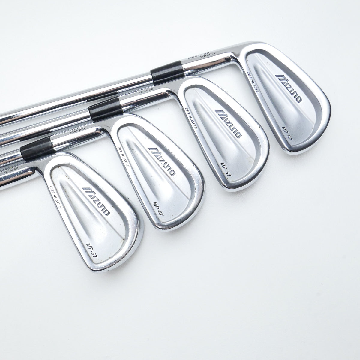 Used Mizuno MP-57 Iron Set / 3 - PW / Regular Flex / Left-Handed
