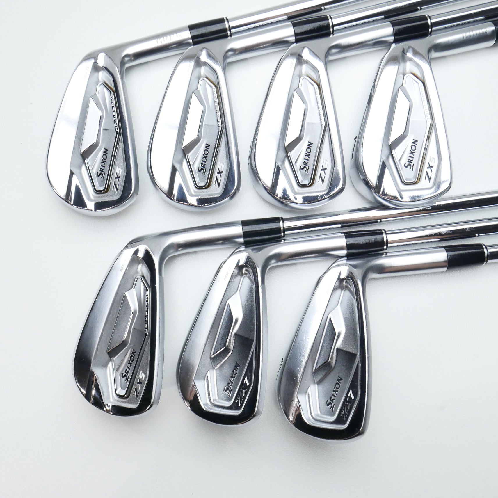 Used Srixon ZX5 MKII & ZX7 MKII Combo Set Iron Set / 4 - PW / X-Stiff Flex - Replay Golf 