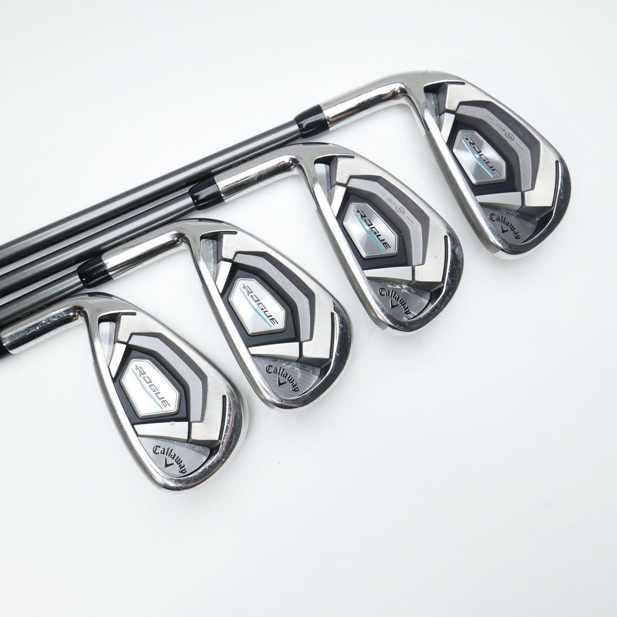 Used Callaway Rogue Iron Set / 5 - SW + AW / A Flex / Left-Handed - Replay Golf 