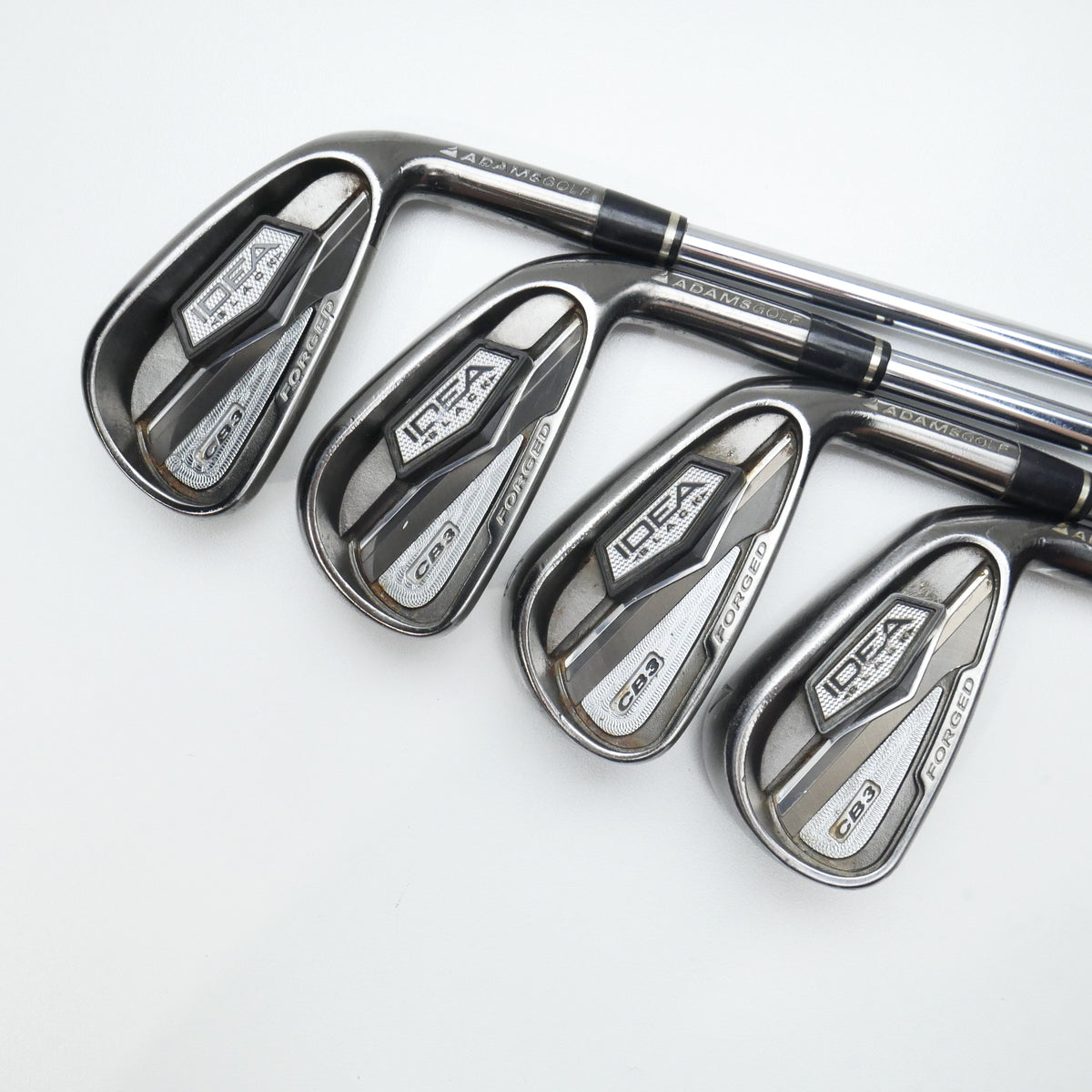 Used Adams Idea Black CB3 Iron Set / 4 - PW / Regular Flex