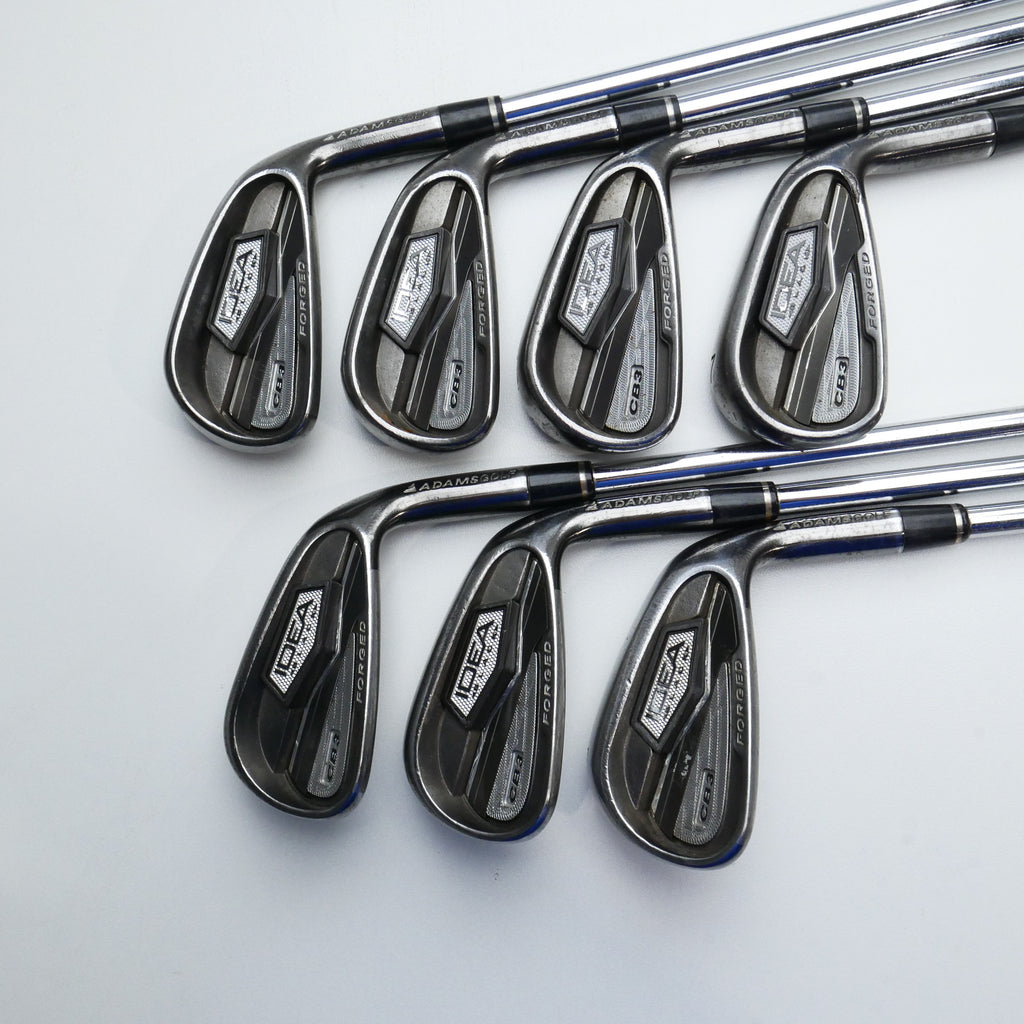 Used Adams Idea Black CB3 Iron Set / 4 - PW / Regular Flex