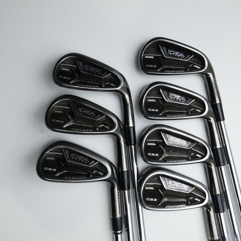 Used Adams Idea Pro Black CB2 Iron Set / 4 - PW / Regular Flex