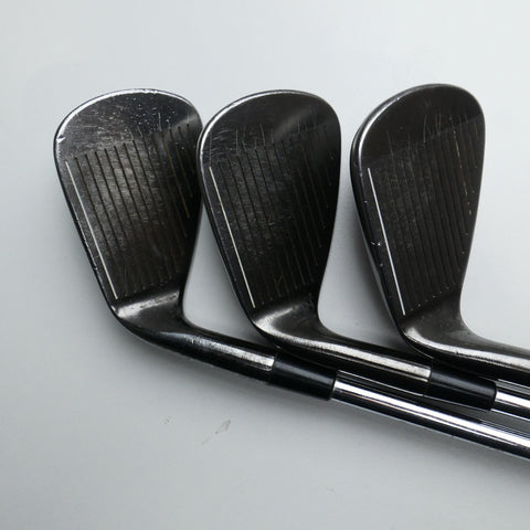 Used Adams Idea Pro Black CB2 Iron Set / 4 - PW / Regular Flex