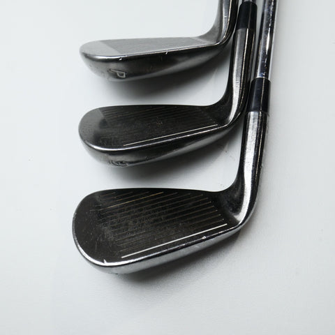 Used Adams Idea Pro Black CB2 Iron Set / 4 - PW / Regular Flex