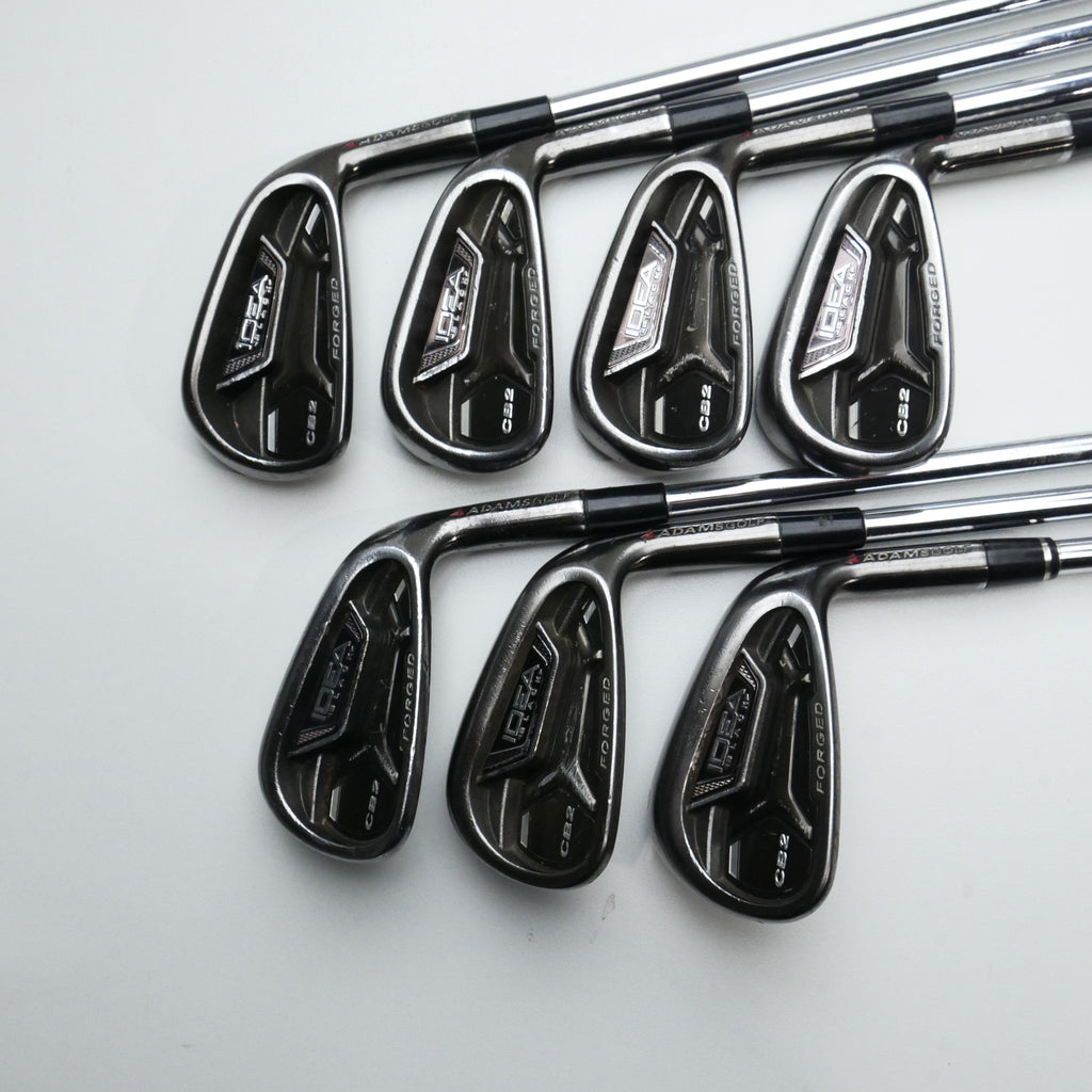 Used Adams Idea Pro Black CB2 Iron Set / 4 - PW / Regular Flex