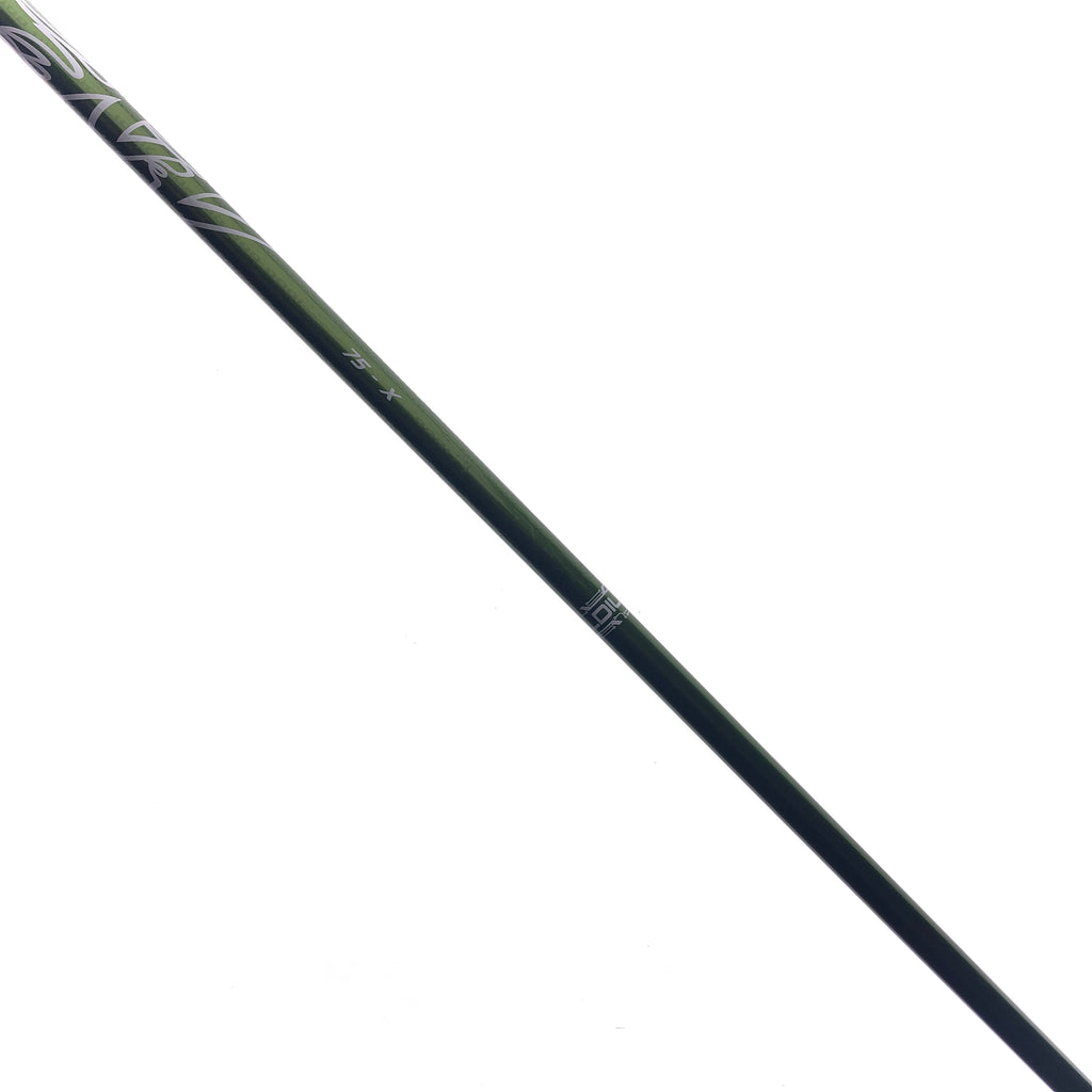 Used Aldila NV Green 75 Driver Shaft / X-Stiff Flex / TaylorMade Gen 2 Adapter