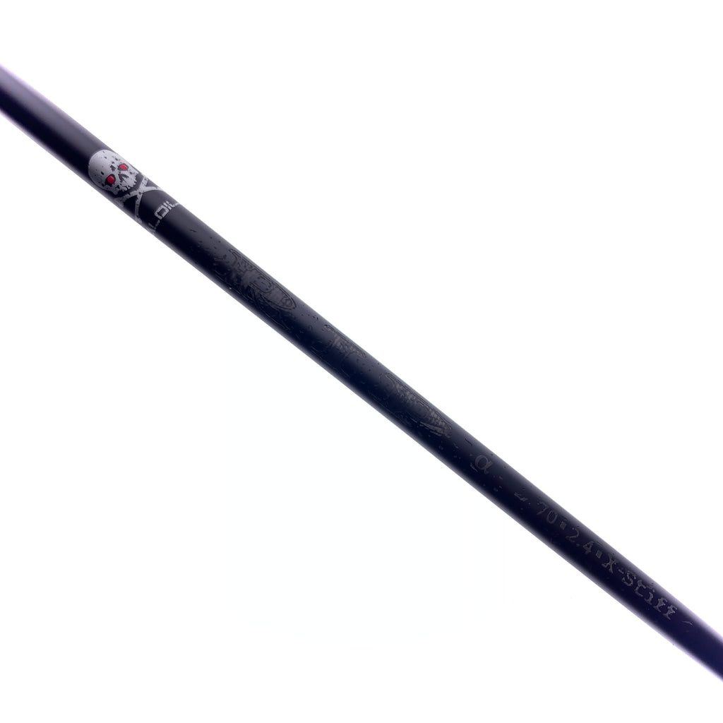 Used Aldila RIP Alpha 70 Driver Shaft / X-Stiff Flex / TaylorMade Gen 2 Adapter