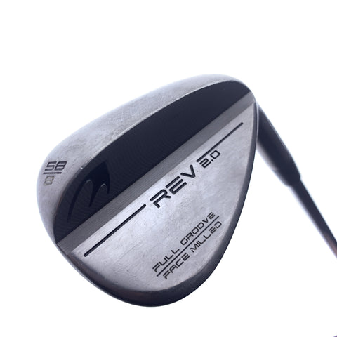 Used Ben Ross REV 2.0 Face Milled Lob Wedge / 58.0 Degrees / Wedge Flex