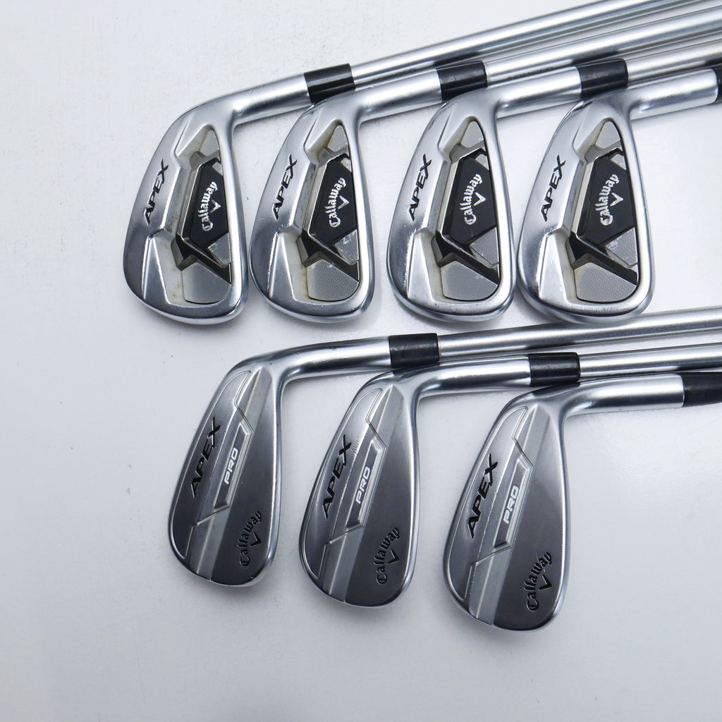 Used Callaway Apex 21 & Apex Pro 21 Combo Iron Set / 4 - PW / Stiff Flex