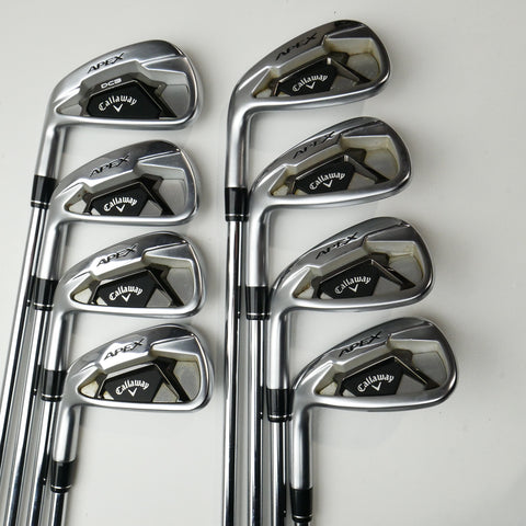 Used Callaway Apex 21 Iron Set / 4 - PW + AW / Stiff Flex / Left-Handed