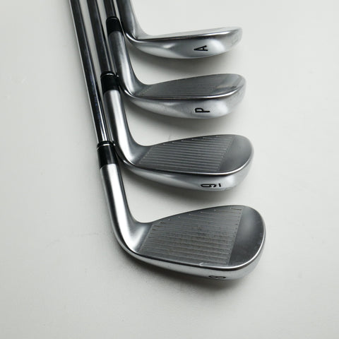 Used Callaway Apex 21 Iron Set / 4 - PW + AW / Stiff Flex / Left-Handed