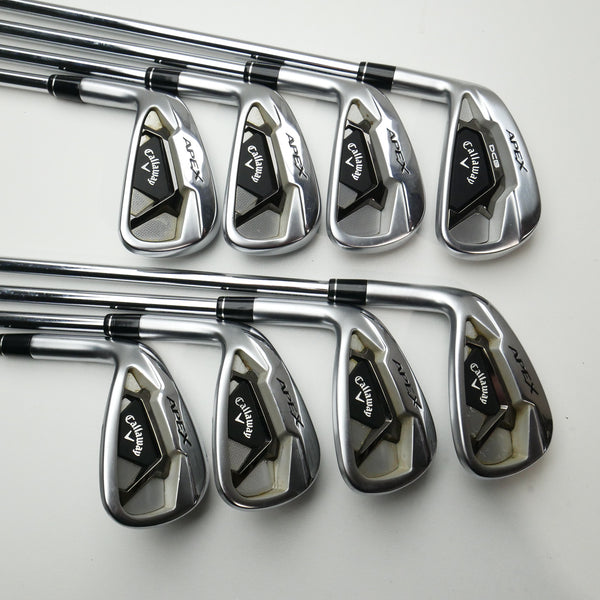 Used Callaway Apex 21 Iron Set / 4 - PW + AW / Stiff Flex / Left-Handed