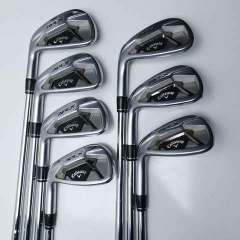 Used Callaway Apex 21 Iron Set / 5 - PW + AW / Stiff Flex / Left-Handed