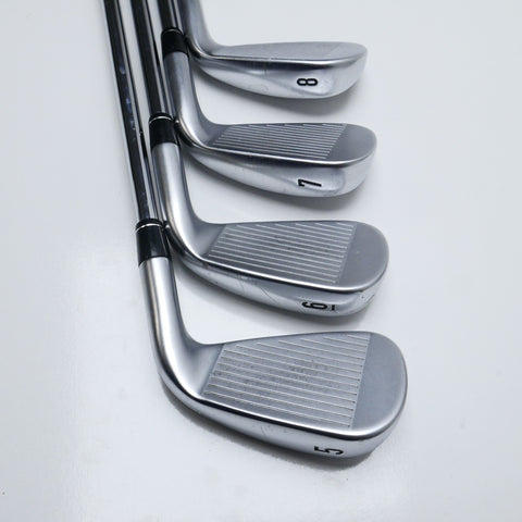 Used Callaway Apex 21 Iron Set / 5 - PW + AW / Stiff Flex / Left-Handed