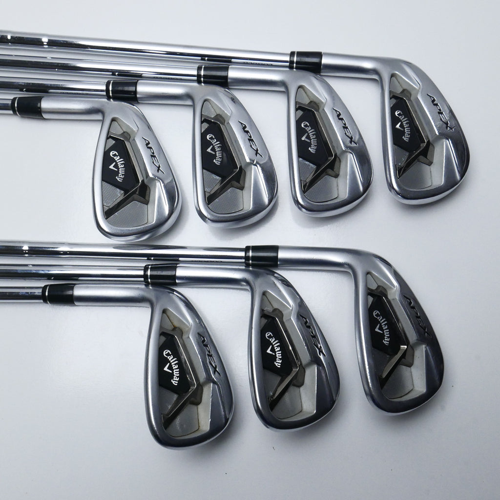 Used Callaway Apex 21 Iron Set / 5 - PW + AW / Stiff Flex / Left-Handed