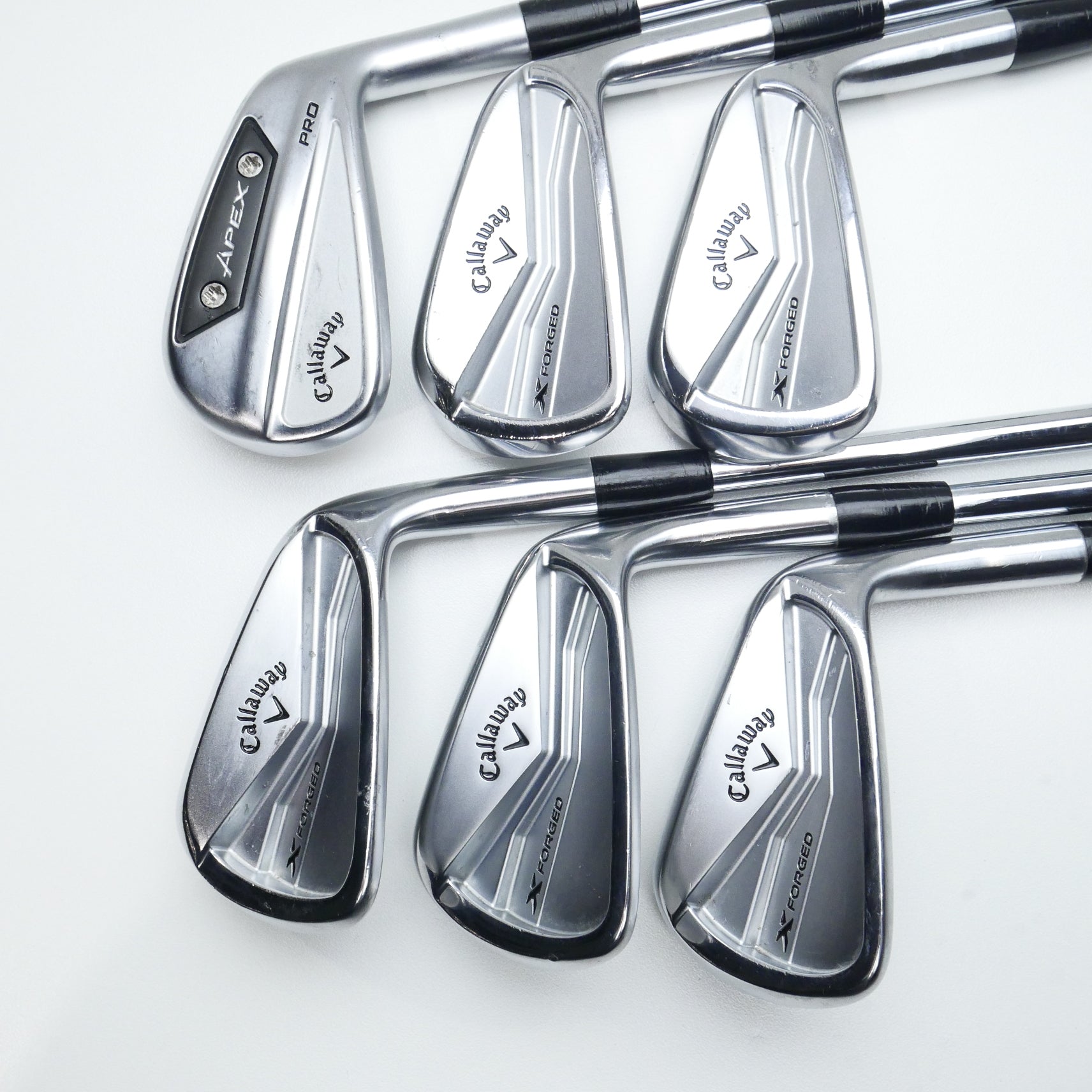 Used Callaway Apex 24 & X Forged 24 Iron Set / 5 - PW / X-Stiff Flex