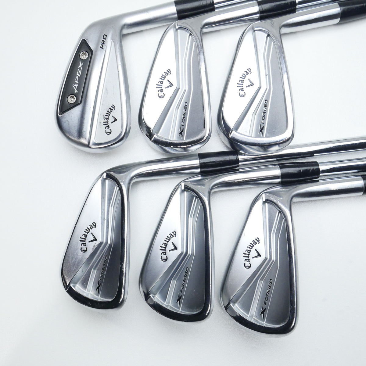 Used Callaway Apex 24 & X Forged 24 Iron Set / 5 - PW / X-Stiff Flex