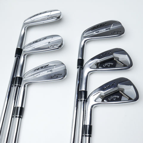 Used Callaway Apex & Apex Pro Combo Iron Set / 5 - PW / Stiff Flex / Left-Handed