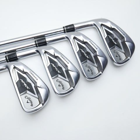 Used Callaway Apex CF19 Iron Set / 4 - PW / Stiff Flex / Left-Handed