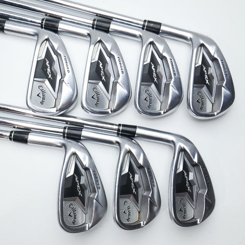 Used Callaway Apex CF19 Iron Set / 4 - PW / Stiff Flex / Left-Handed