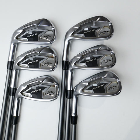 Used Callaway Apex CF19 Iron Set / 6 - PW + AW / Regular Flex / Left-Handed