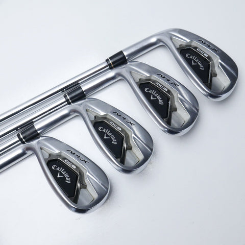 Used Callaway Apex DCB 21 Iron Set / 4 - PW + AW / Stiff Flex / Left-Handed