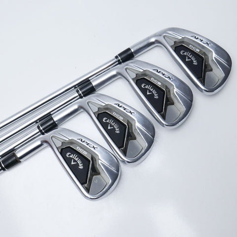 Used Callaway Apex DCB 21 Iron Set / 4 - PW + AW / Stiff Flex / Left-Handed